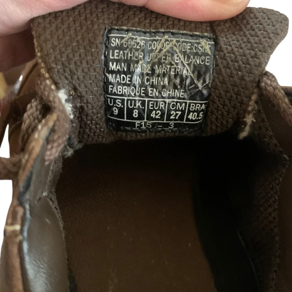 Skechers Mens Leather Lace-Up Casual Shoes Size 9 Brown